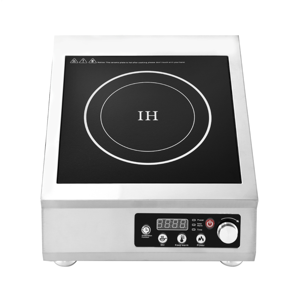 4200W Commercial Grade Induction Hot Plate - 110V Stainless Steel, LED Display, Heavy-Duty Induction Stove for Caravan \u0026 Professional Use